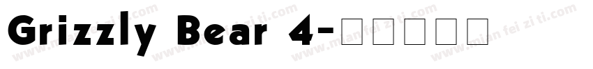 Grizzly Bear 4字体转换